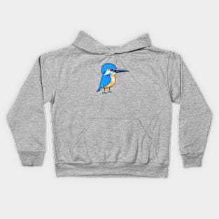 cute kingfisher bird Kids Hoodie